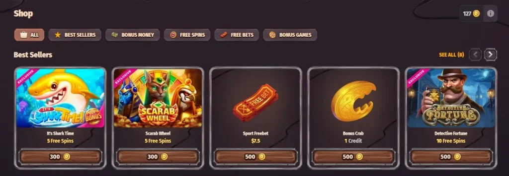 Dragonia Casino Coin Shop