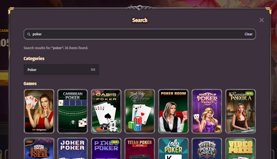 Dragonia Casino Poker