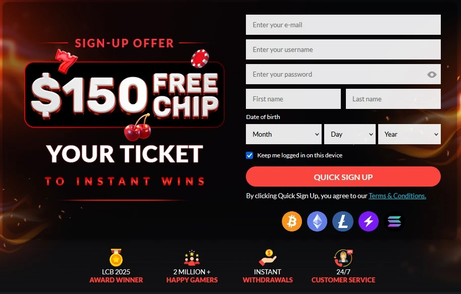 Casino Extreme Sign Up Form