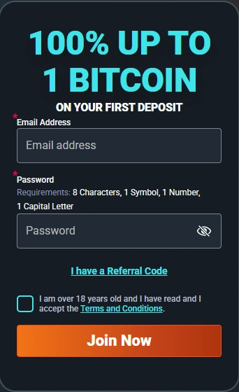 Bombastic Casino Sign Up Form