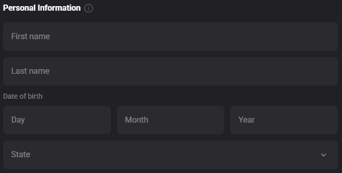 Rollero Casino Personal Info at Deposit