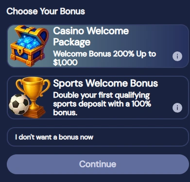 SlotNeo Casino Bonus Selection