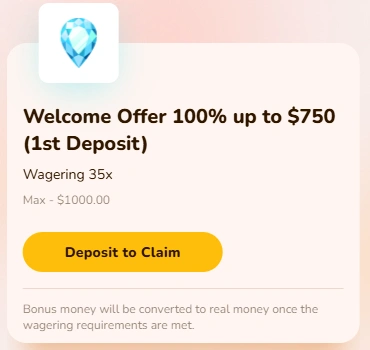 Wild Sultan Casino Welcome Bonus Card