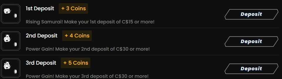WildTokyo Casino Achievements Coin