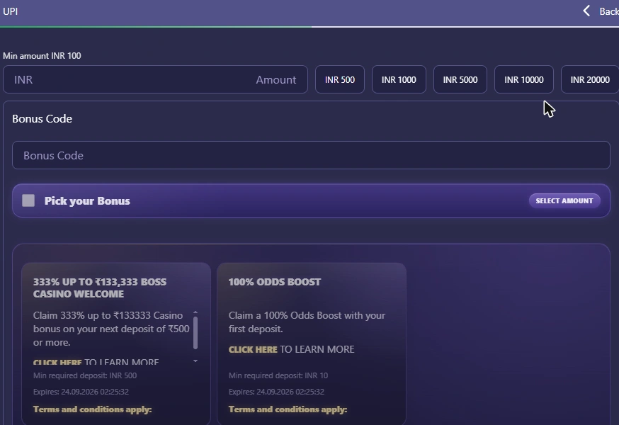 Betvibe Casino Deposit Bonus Code