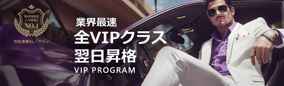 ワンダーカジノのVIPプログラム