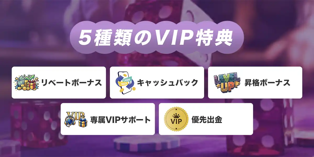 ワンダーカジノのVIPプログラム詳細