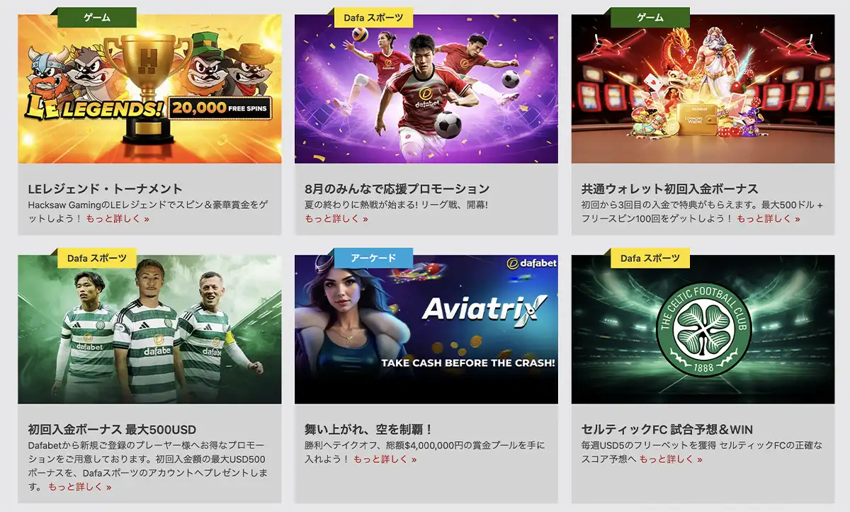 ダファベットのプロモーション