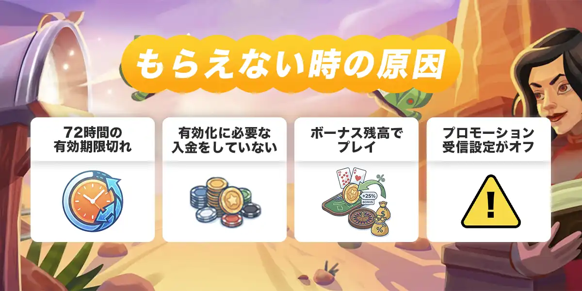 キャッシュバックがもらえない・反映されない時の原因と対処法
