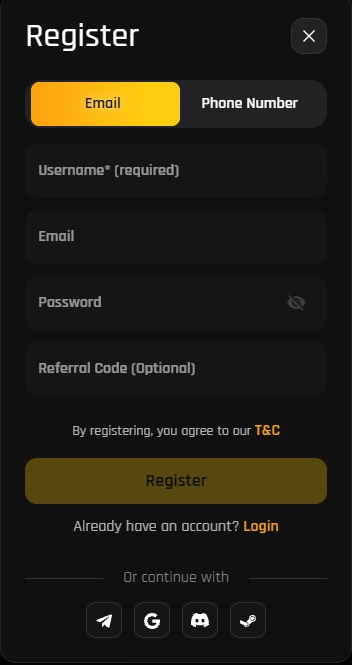 96 Casino Bonuses Sign Up Form